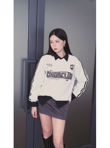 CHIOS CLUB - Oversized Cotton Sweatshirt FW2410